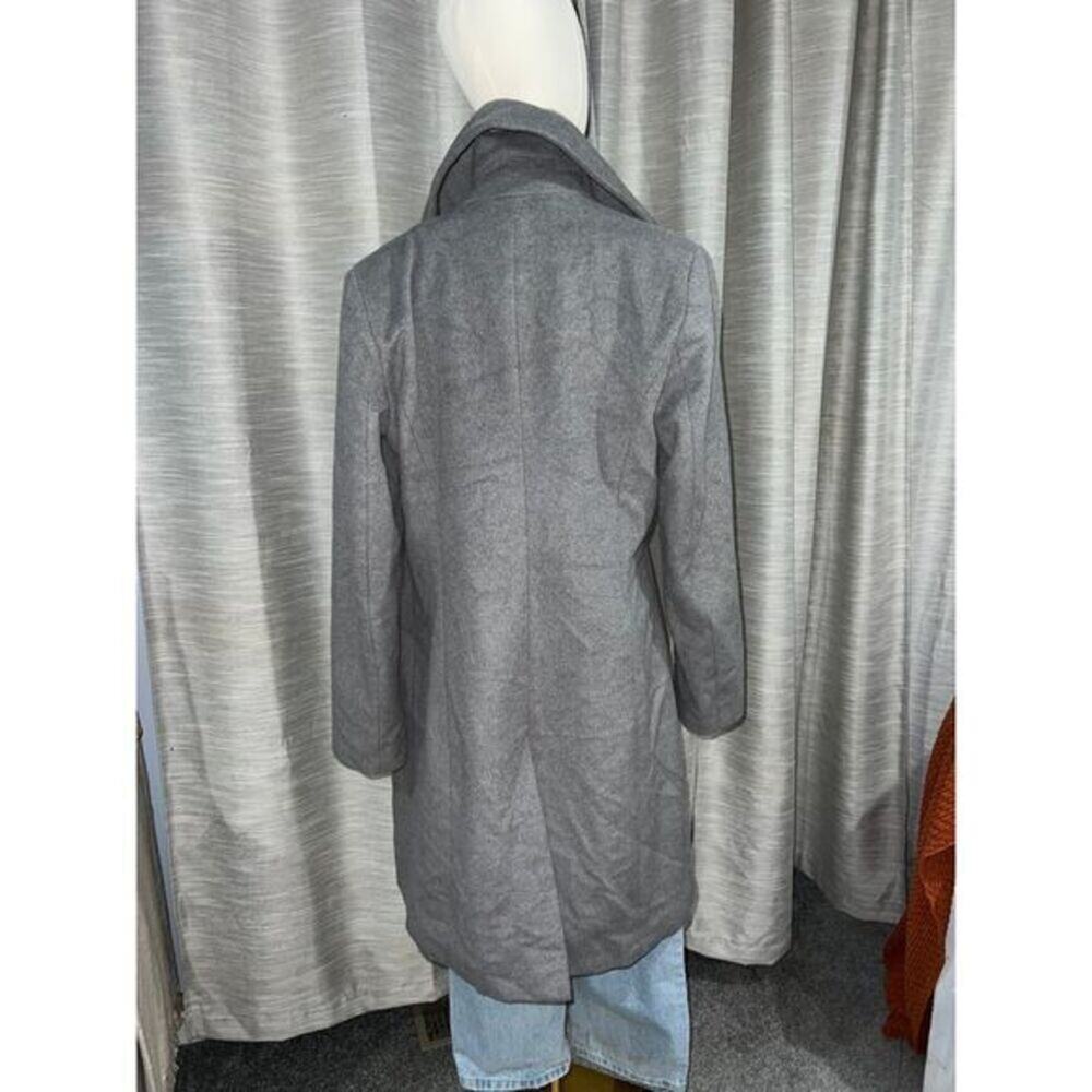 Cole Haan women's wool blend gray trench coat size 10